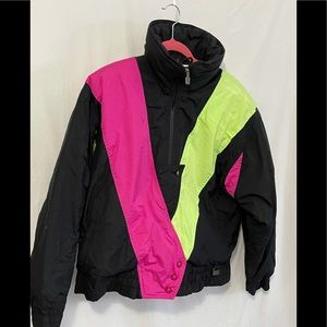 White Stag Vintage 80s 90 Down Neon Ski Snow Suit
